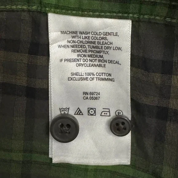 Columbia Out and Back Long Sleeve Plaid Button Down Twill Shirt Brown Green XL - Picture 4 of 16
